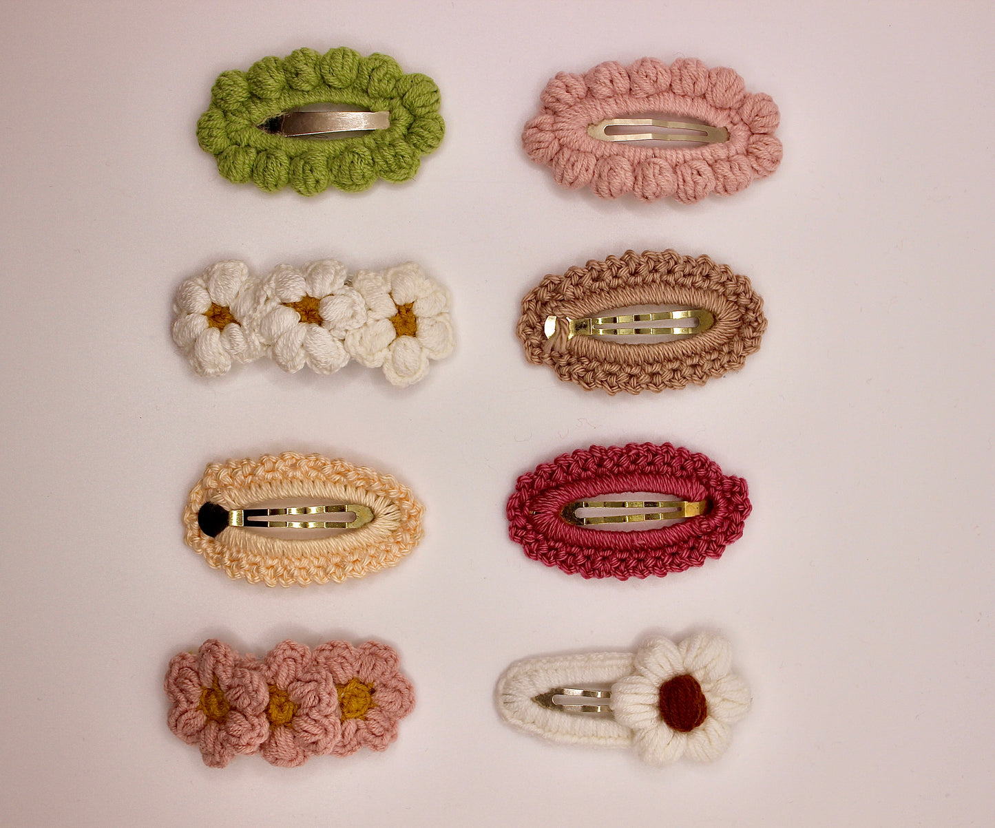 Handmade Hair Clips Set- 2 For 10$