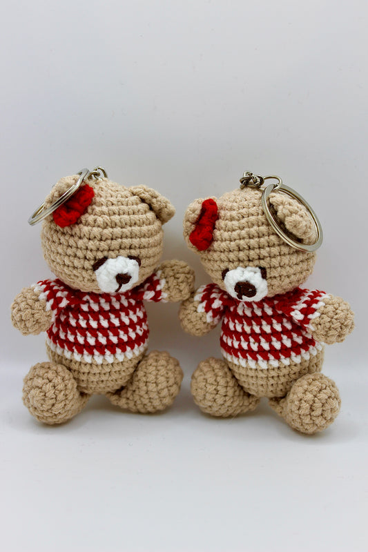 Handmade Bear Keychain 8 cm